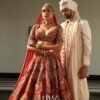 Red Swan Lehenga