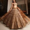 Olive and gold lehenga Set