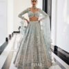 Ice blue lehenga set