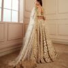 Ivory and Antique Gold Lehenga Set