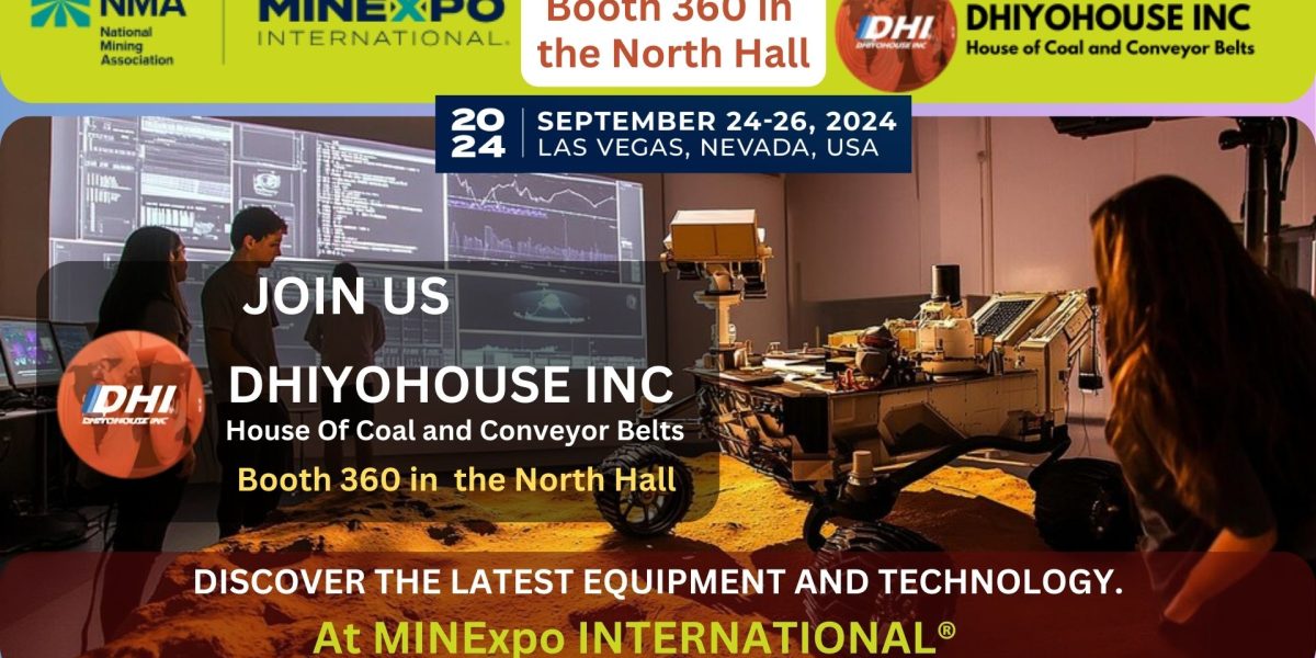 Dhiyohouse Inc. showcasing advanced conveyor belts at MINExpo International 2024 Las Vegas event for mining operations.