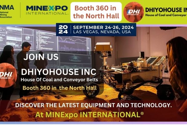 Dhiyohouse Inc. showcasing advanced conveyor belts at MINExpo International 2024 Las Vegas event for mining operations.